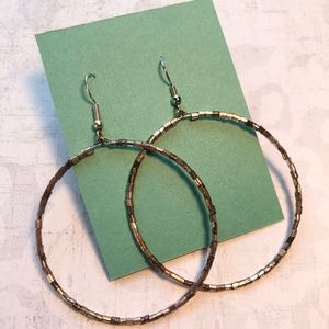 Bronze hoop earrings
